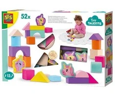 Ses Creative SES mediniai kaladėlės vienaragis 52 vnt. 13251 32514