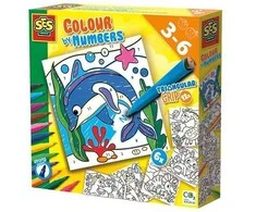 SES Creative – Spalva pagal skaičius – Trikampiai rašikliai – (S14690)