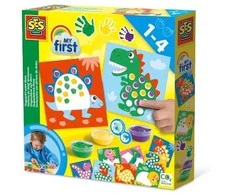SES Creative – mano pirmasis – Fingerpaint Dinos – (S14442)