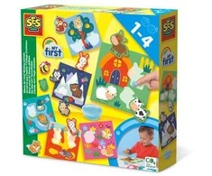 Ses_Creative Kūrybos rinkinys SES Creative Sticking Animals 14401