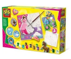 SES Creative – liejimas ir tapyba – princesės ir 3 drobės – (S01349)