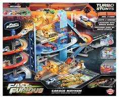 SIMBA Szybcy i Wściekli Garaż Mayhem su dźwiękiem i światłem oraz 5 pojazdami Fast &amp; Furious