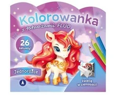 Skrzat Wydawnictwo Kolorow.su tattoo.FLUO Unicorns 77575
