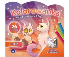 Skrzat Wydawnictwo Kolorow.su tattoo.FLUO Cats 77599