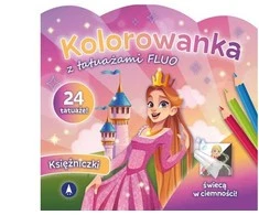 Skrzat Wydawnictwo Kolorow.su tattoo.FLUO Princesės 77650