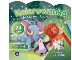 Skrzat Wydawnictwo Kolorow.su tattoo.FLUO Animals 77629