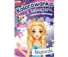 Skrzat Wydawnictwo Kolorow.su tatuiruotė. Švyti tamsoje! Princesė 7608