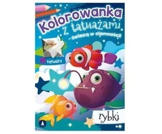 Skrzat Wydawnictwo Kolorow.su tatuiruotė. Švyti tamsoje! Žuvis 76042