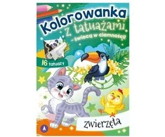 Skrzat Gyvūnų tatuiruočių dažymo puslapis