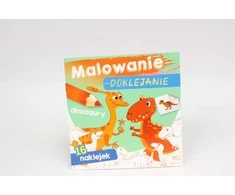 Skrzat Wydawnictwo Tapybos-klijavimo dinozaurai 71139