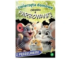 Skrzat Wydawnictwo Zadanka i farbowanki Zwierzęta domowe 80737