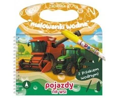 Skrzat Wydawnictwo Zadanka i malowanki wodne Pojazdy na wsi 81215