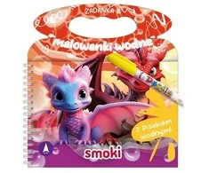 Skrzat Wydawnictwo Zadanka i malowanki wodne Smoki 81024