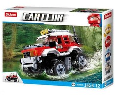 Sluban visureigių automobilių blokai Jeep Car Club 145 vnt Vaikų dienos rinkinys