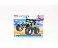 Sluban Construction Bricks Žalias visureigis B1106 Town 155 vnt