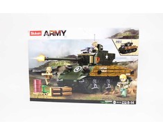 Sluban Blocks Sherman Tank Military 2in1 715 vnt.