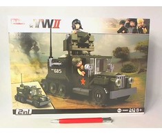 Sluban Gaz Halftrack statybiniai blokai 2in1 243 vnt Vaikų gynimo diena