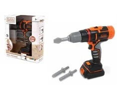 Black &amp; Decker Juodas &amp; Decker Žaislinis meistro įrankis, gręžtuvas Smoby Juodas & Decker