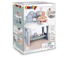 „Smoby“ kūdikių priežiūros medicinos centras lėlių priežiūrai su elektronine tabletė + 24 AKC.