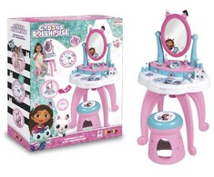 Smoby Vaikiška kosmetikos staliukas su veidrodžiu Gabi 2in1