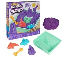 Spin Master Kinetic Sand – Smėlio dėžės rinkinys – violetinė (6067477)