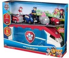 Spin Master Paw Patrol Rinkinio didelis patrulinis kateris 4 transporto priemonės su šviesos garsu Ryder, Chase, Marshall ir Skye