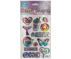 STNUX vaivorykštės holografiniai asmenukių lipdukai STN8417 98417