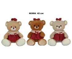 Sun Day Meškiukas M-3904 w sukience 3kol 42cm 177100