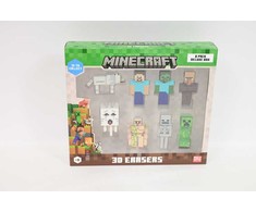 Pmi Kids World MINECRAFT 3D trintukai - 8 vnt. pakuotė „Deluxe Box“ (versija A)