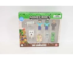 Pmi Kids World MINECRAFT 3D trintukai - 8 vnt. pakuotė „Deluxe Box“ (versija A)