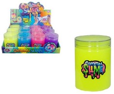 Swede SENSORY MASĖ vaikams SLIME CRYSTAL SOJL blizgis dėžutėje 1 vnt.