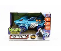 TEAMSTERZ Automobilis su šviesomis ir garsais „Mighty Machine shark“, 12,5 cm