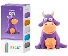 Tm Toys Hey Clay Plastikinė masė Karvė MN003PCS