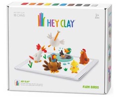 TM Toys Rankdarbių rinkinys Hey Clay paukščiai iš ūkio