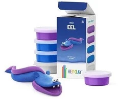 TM Toys Hey Clay Eel žaislas, 3 skardinės, HCL 30060CEE3
