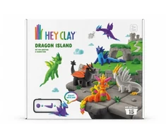 Pateikiamas vertimas: TM Toys HEY CLAY Dragon Island HCL15035CEE15 plastikinis molis