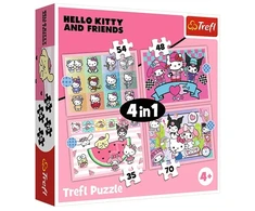 Trefl 4 viename DĖLIONĖ Saldūs nuotykiai / Sanrio Hello 34702