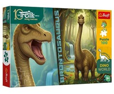 Trefl Dėlionė 100 InspiredByDinoWorld Brontosaurus 16583
