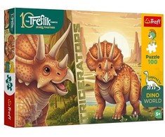 Trefl Dėlionė 100 InspiredByDinoWorld Triceratops 16580