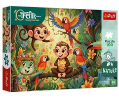 Trefl Dėlionė 100 InspiredByNature Małpki i przyjac.16570