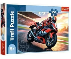 TREFL 16489 Dėlionė 100 Greitas motociklas