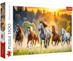 Trefl Dėlionė 1500 Dzikie konie 26215
