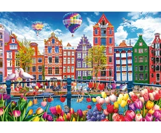 Trefl Dėlionė 1500 vnt. - Spalvingas Amsterdamas