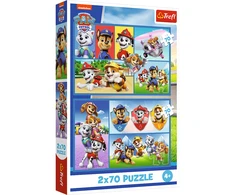 Trefl Dėlionė 2x70 vnt. - Šunyčiai patruliai (PAW Patrol)