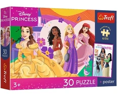 Trefl Dėlionė 30 PremPlus Kids Księżnicz.i przyjań 18342