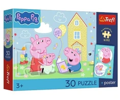 Trefl Dėlionė 30 PremPlus Kids Peppa ma plan 18345