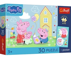 Trefl Dėlionė 30 vnt. - Peppa pig + kolekcinis plakatas