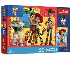 Trefl Dėlionė 30 PremPlus Kids Toy Adventures TS 18344
