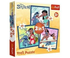 Dėlionė TREFL DISNEY STITCH 3 dėlionių rinkinys