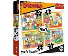 Dėlionė TREFL GARFIELD 4 dėlionių rinkinys